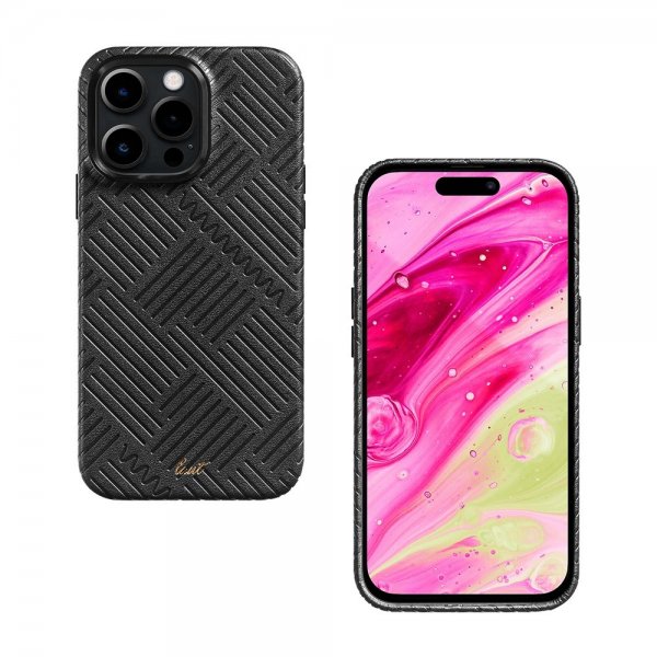LAUT iPhone 14 Pro Max Suojakuori Motif MagSafe Black Lines