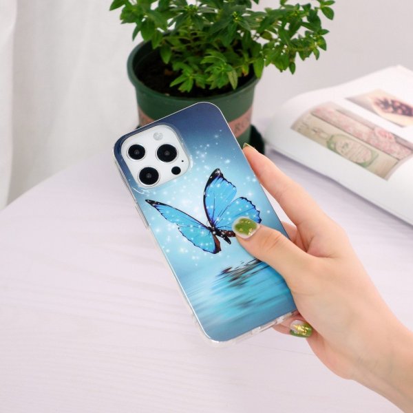 iPhone 14 Pro Max Kuoret Sininen Perhonen