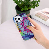 iPhone 14 Pro Max Kuoret Sininen Mandala -kuviolla