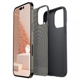 Caseology iPhone 14 Pro Max -kuori näytönsuojalla Nano Pop 360 Black Sesame