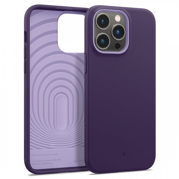 Caseology iPhone 14 Pro Max -suojakuori ja näytönsuoja Nano Pop 360 Grape Purple