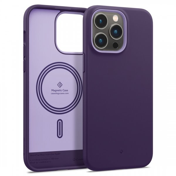 Caseology iPhone 14 Pro Max Nano Pop Mag -kuori, Grape Purple
