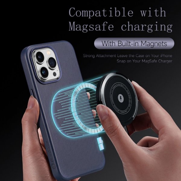 Dux Ducis iPhone 14 Pro Max Suojakuori Naples Series MagSafe Sininen