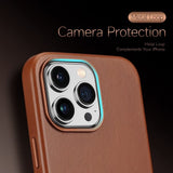 Dux Ducis iPhone 14 Pro Max -kuori Naples Series MagSafe, vaaleanruskea