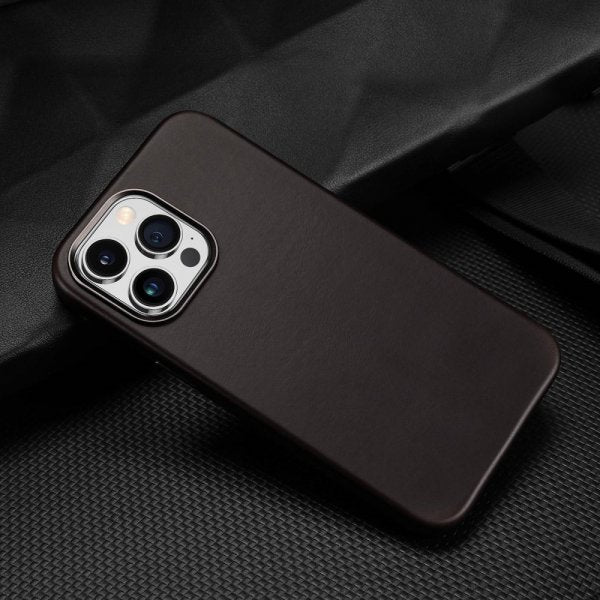 Dux Ducis iPhone 14 Pro Max -kuori Naples Series MagSafe, tummanruskea