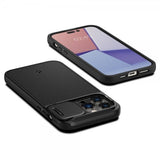 Spigen iPhone 14 Pro Max Suojakuori Optik Armor MagFit Musta