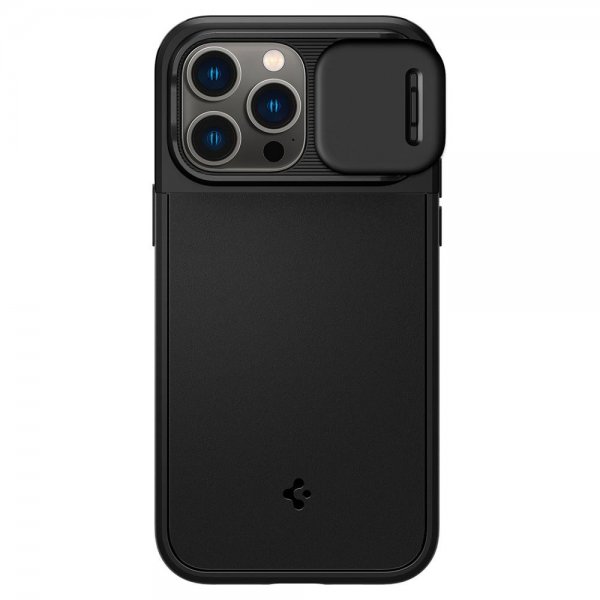 Spigen iPhone 14 Pro Max Suojakuori Optik Armor MagFit Musta