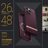 Caseology iPhone 14 Pro Max -kuori Parallax Mag Burgundy Bean