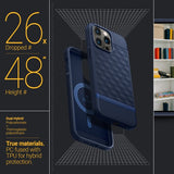 Caseology iPhone 14 Pro Max -kuori Parallax Mag Midnight Blue