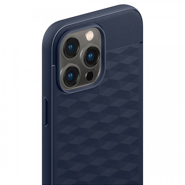 Caseology iPhone 14 Pro Max -kuori Parallax Mag Midnight Blue