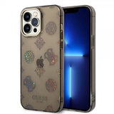 Guess iPhone 14 Pro Max Suojakuori Peony Glitter Musta