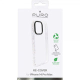 Puro iPhone 14 Pro Max Kuori RE-COVER Valkoinen Läpinäkyvä