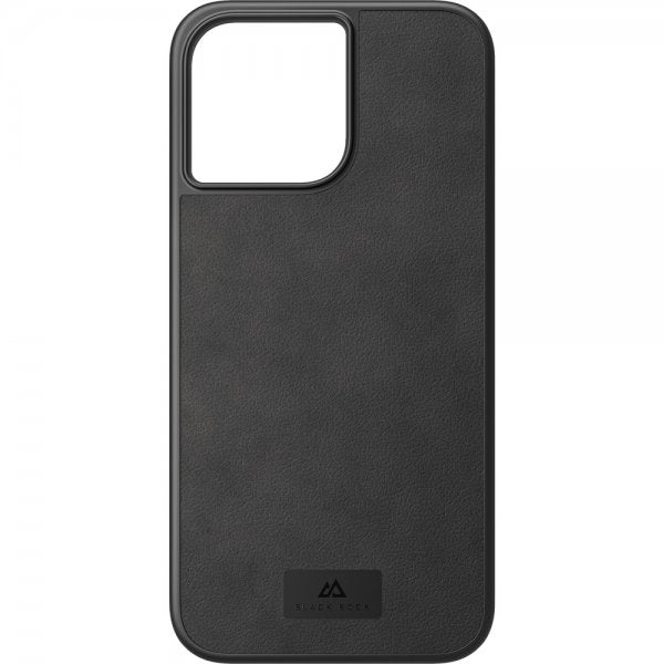 Black Rock iPhone 14 Pro Max -suojakuori, aitoa nahkaa, musta