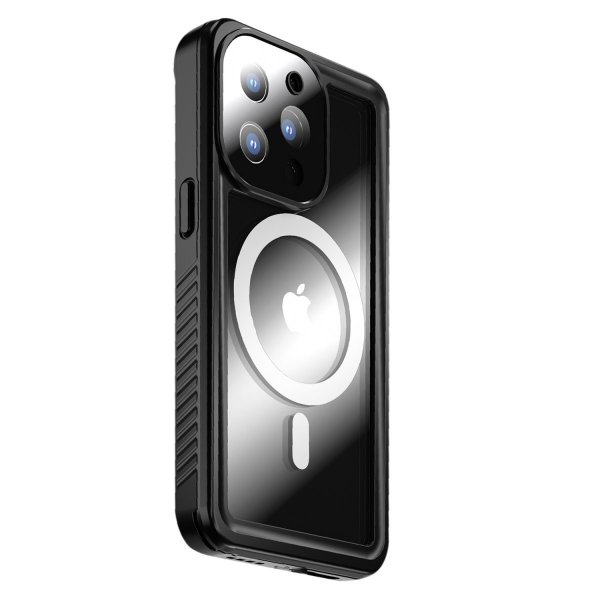 4smarts iPhone 14 Pro Max -kuori Rugged Case Vahva MagSafe Musta