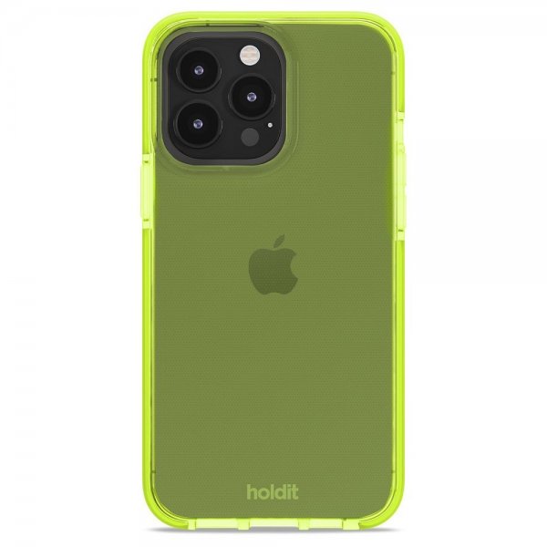 holdit iPhone 14 Pro Max Suojakuori Seethru Acid Green