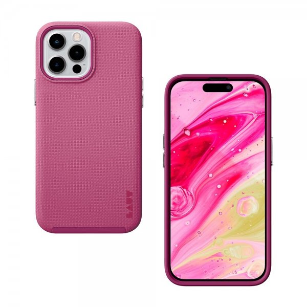 LAUT iPhone 14 Pro -kuoret Shield Bubblegum Pink