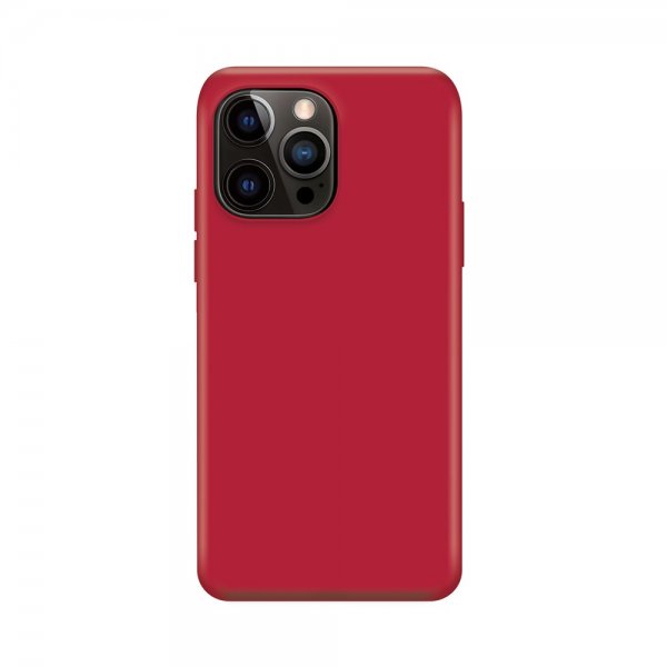 Xqisit iPhone 14 Pro Max Silikonikuori Punainen