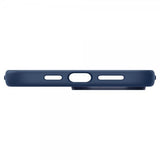 Spigen iPhone 14 Pro Max -kuori, Silicone Fit MagFit, laivastonsininen