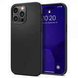 Spigen iPhone 14 Pro Max -kuori Silicone Fit MagFit Musta