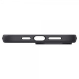 Spigen iPhone 14 Pro Max -kuori Silicone Fit MagFit Musta