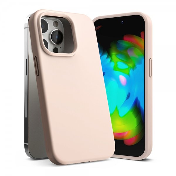Ringke iPhone 14 Pro Max Silikonikuori Pink Sand