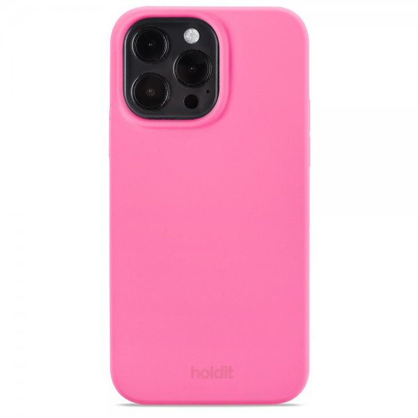 holdit iPhone 14 Pro Max Silikonikuori Bright Pink