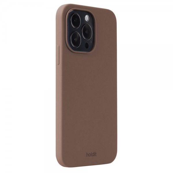 holdit iPhone 14 Pro Max Silikonikuori Tummanruskea