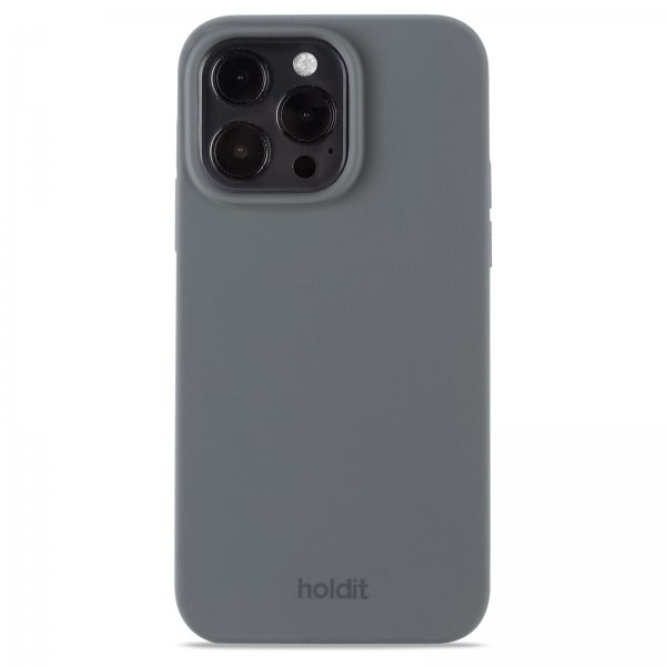 holdit iPhone 14 Pro Max Suojakuori Silikoni Space Gray