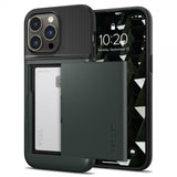 Spigen iPhone 14 Pro Max -kuori Slim Armor CS Abyss Green