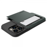 Spigen iPhone 14 Pro Max -kuori Slim Armor CS Abyss Green