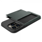 Spigen iPhone 14 Pro Max -kuori Slim Armor CS Abyss Green