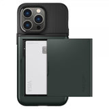 Spigen iPhone 14 Pro Max -kuori Slim Armor CS Abyss Green
