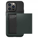 Spigen iPhone 14 Pro Max -kuori Slim Armor CS Abyss Green