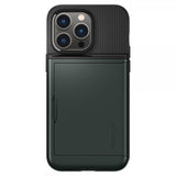 Spigen iPhone 14 Pro Max -kuori Slim Armor CS Abyss Green