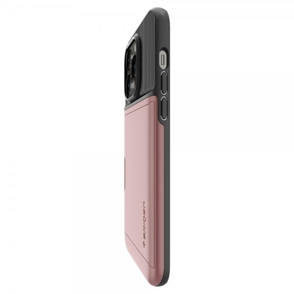 Spigen iPhone 14 Pro Max -kuori Slim Armor CS, ruusukulta