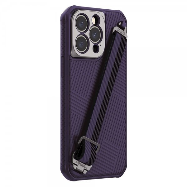 Nillkin iPhone 14 Pro Max -kuoret Strap Case violetti