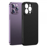 Baseus iPhone 14 Pro Max Kuori Synthetic Fiber MagSafe Musta