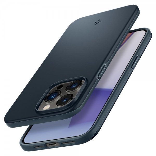 Spigen iPhone 14 Pro Max Thin Fit -suojakuori, Metal Slate
