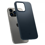 Spigen iPhone 14 Pro Max Thin Fit -suojakuori, Metal Slate