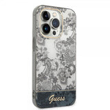 Guess iPhone 14 Pro Max Suojakuori Toile de Jouy Harmaa