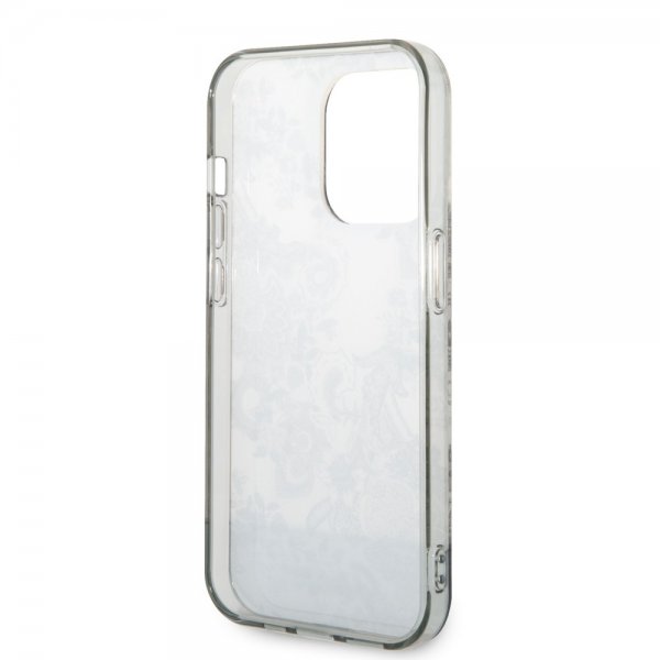 Guess iPhone 14 Pro Max Suojakuori Toile de Jouy Harmaa