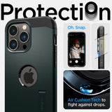 Spigen iPhone 14 Pro Max -kuori Tough Armor MagFit Abyss Green