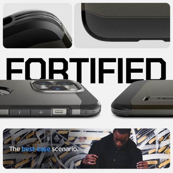 Spigen iPhone 14 Pro Max Tough Armor MagFit -suojakuori, Gunmetal
