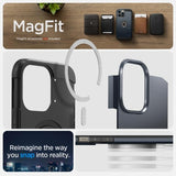 Spigen iPhone 14 Pro Max -suojakuori Tough Armor MagFit, Metal Slate