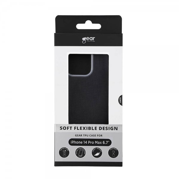 Gear iPhone 14 Pro Max Kuori TPU-kotelo Läpinäkyvä