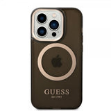 Guess iPhone 14 Pro Max Translucent MagSafe Kuori Musta