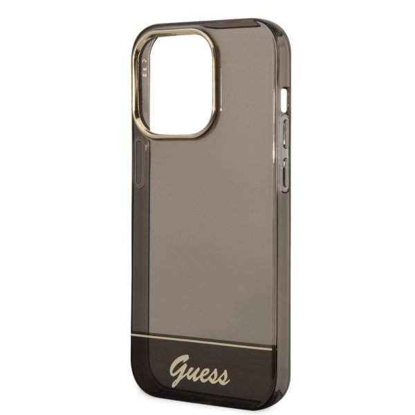 Guess iPhone 14 Pro Max Kuori Translucent Musta