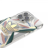 Adidas iPhone 14 Pro Max -kuori Trefoil Clear Case MagSafe Gold