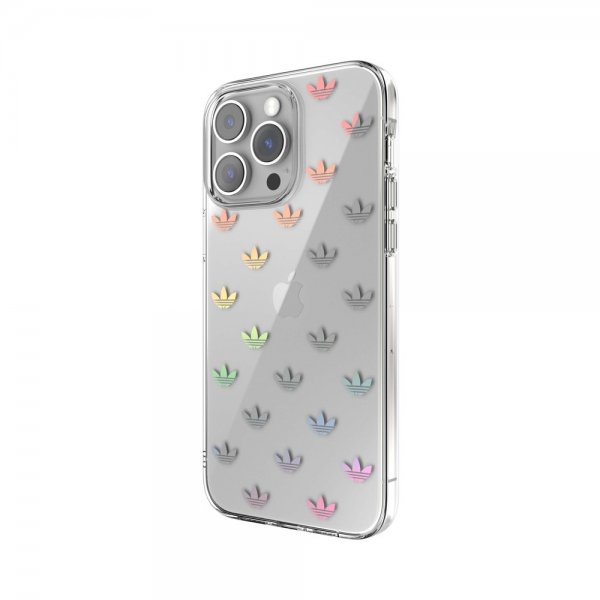 Adidas iPhone 14 Pro Max -kuori, Trefoil Clear Case, läpinäkyvä