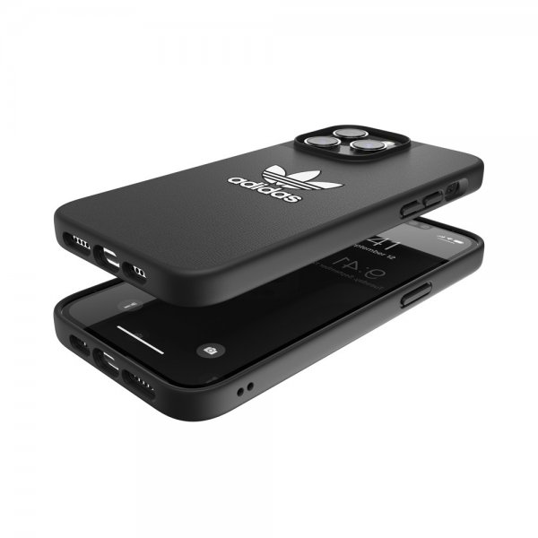 Adidas iPhone 14 Pro Max Kuori Trefoil Snap Case Musta